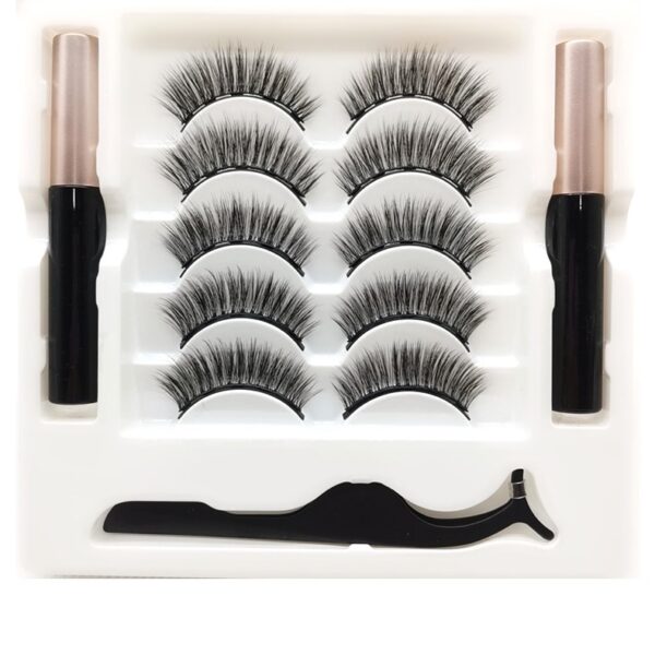 Magnetic Eyelashes & Waterproof Eyeliner Set – Long-Lasting Reusable Mink