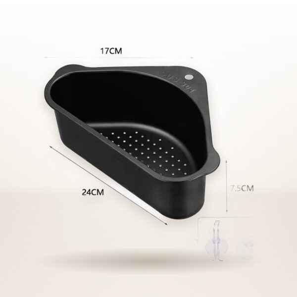 304 Stainless Steel Kitchen Sink Drainage Basket – Punch-Free Triangle Strainer
