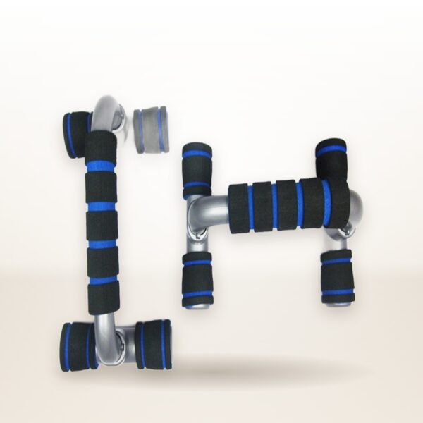 H-Shaped Push-Up Stand with Sponge Hand Grip – ABS Fitness Chest Trainer