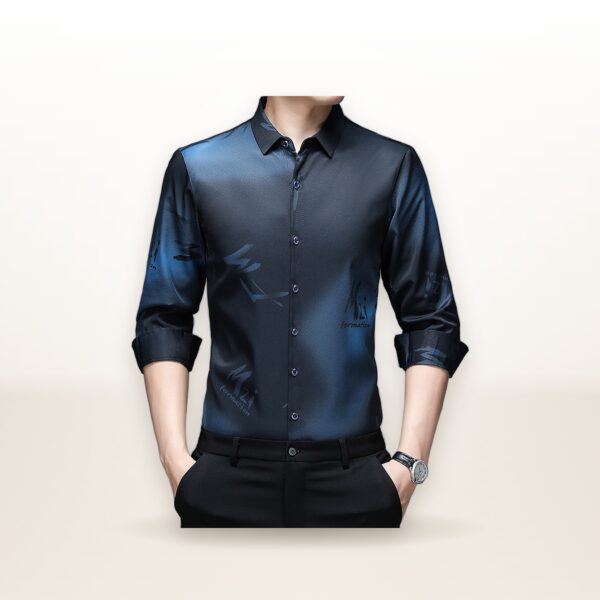 Long Sleeve Shirt Men's Thin Young And Middle-aged Casual Loose Fashion
