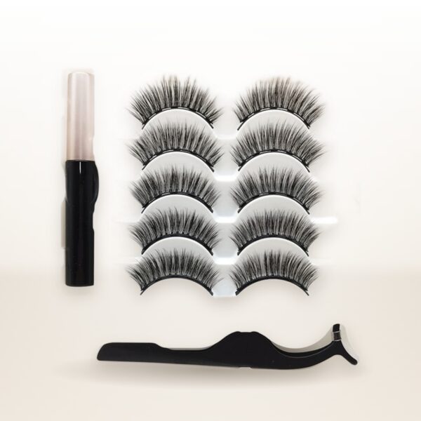 Magnetic Eyelashes & Waterproof Eyeliner Set – Long-Lasting Reusable Mink