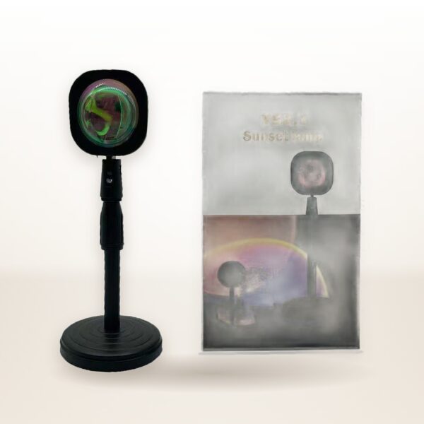 Rechargeable Rainbow Sunset Projection Lamp – Atmosphere Mood Light