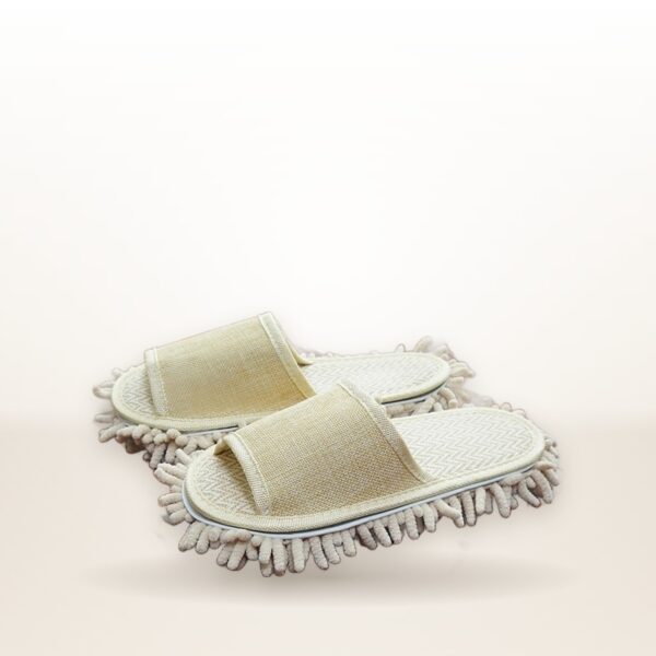 Removable And Washable Floor Slippers Linen For Home Cleaning