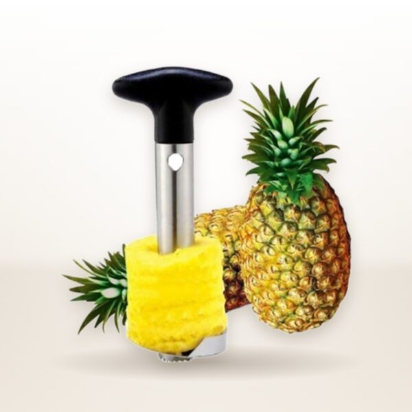 Stainless Steel Pineapple Peeler & Slicer – Easy Fruit Cutter & Corer Tool