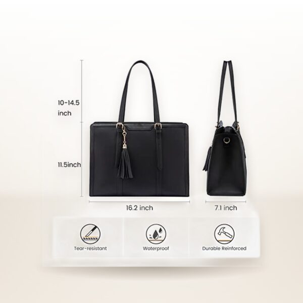 Women's Computer Shoulder Bag Leather Laptop Bag