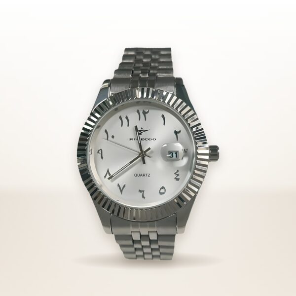 Log Series Men's Business Steel Belt Watch Waterproof Alloy Quartz Watch